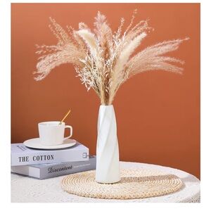 Boho Floral White Vase ‘Retro’ 10-Pack